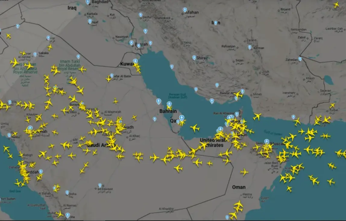إغلاق الأجواء في قطر والبحرين والإمارات والكويت والعراق