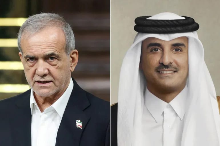 الرئيس الإيراني يعرب لأمير قطر عن أسفه للهجوم على قاعدة العديد