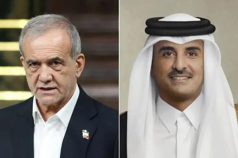 الرئيس الإيراني يعرب لأمير قطر عن أسفه للهجوم على قاعدة العديد