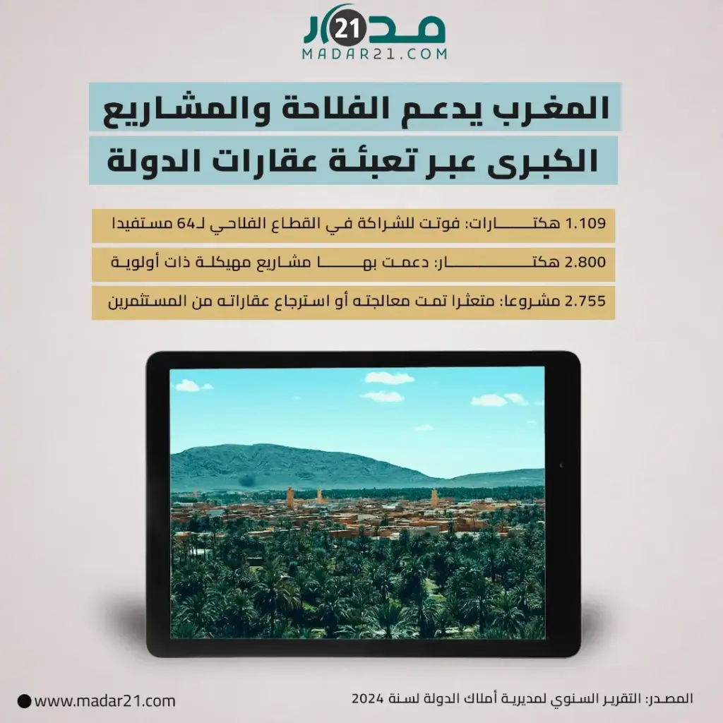 المغرب يدعم الفلاحة والمشاريع الكبرى عبر تعبئة عقارات الدولة