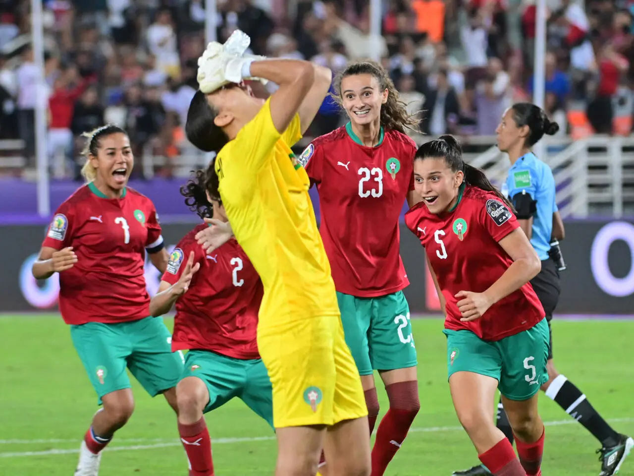 لبؤات الأطلس إلى نهائي الكان  بعد الفوز على غانا بركلات الترجيح