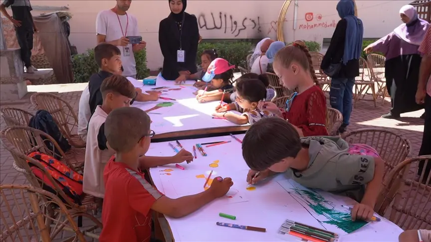 “تنفس وارسم”.. نافذة أمل لأطفال بغزة وسط الإبادة