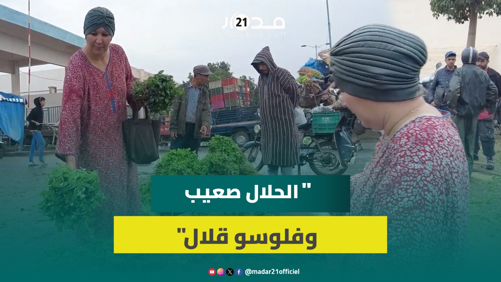 “الحلال صعيب وفلوسو قلال”.. امرأة تقتحم عالم التجارة بسوق شعبي في الدشيرة لإعالة أسرتها