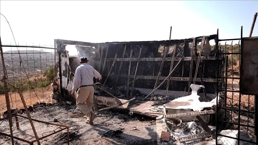 مستوطنون إسرائيليون يعتدون على ممتلكات بالضفة