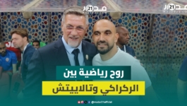 الركراكي وتالاييتش يتبادلان التحية قبيل لقاء البحرين وأسود الأطلس