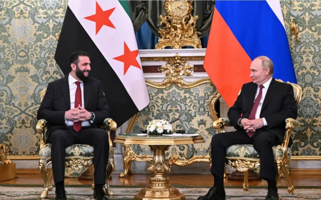 الشرع يجري مباحثات مع بوتين في الكرملين