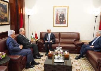 العلمي يتباحث مع رئيس المجلس الوطني الفلسطيني