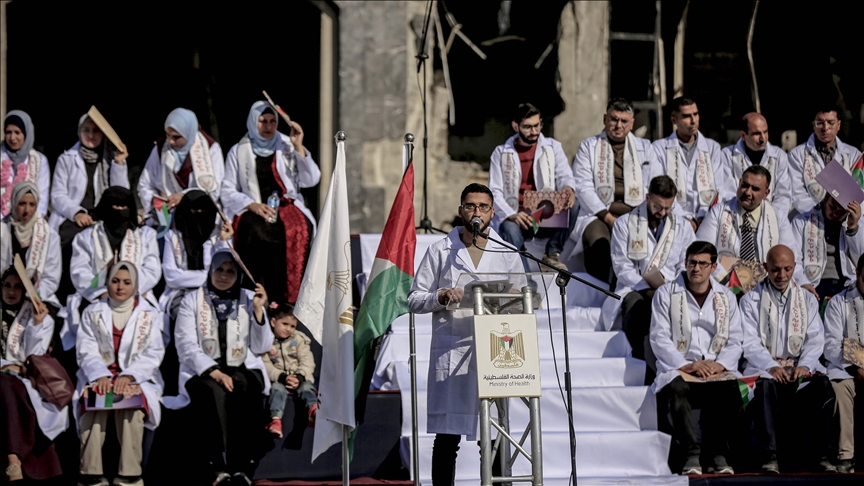  تخرج 168 طبيبًا فلسطينيا بغزة
