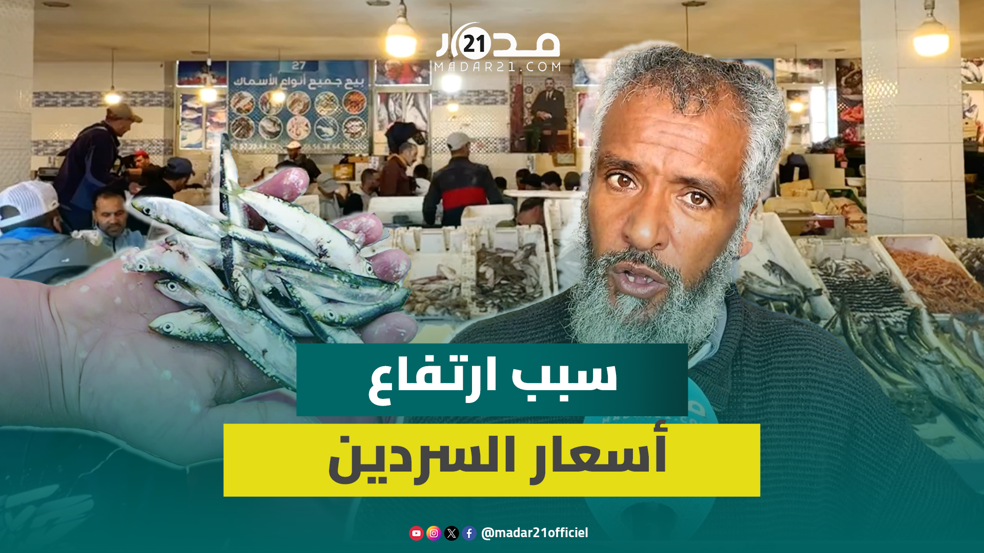 تجار يوضحون أسباب الغلاء: السردين مكاينش فالبحر و”المزاد” يرفع الأسعار