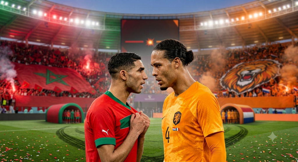 المغرب في مواجهة هولندا.. صدام بين مدرستين كرويتين لحسم بطاقة المرور لثمن النهائي