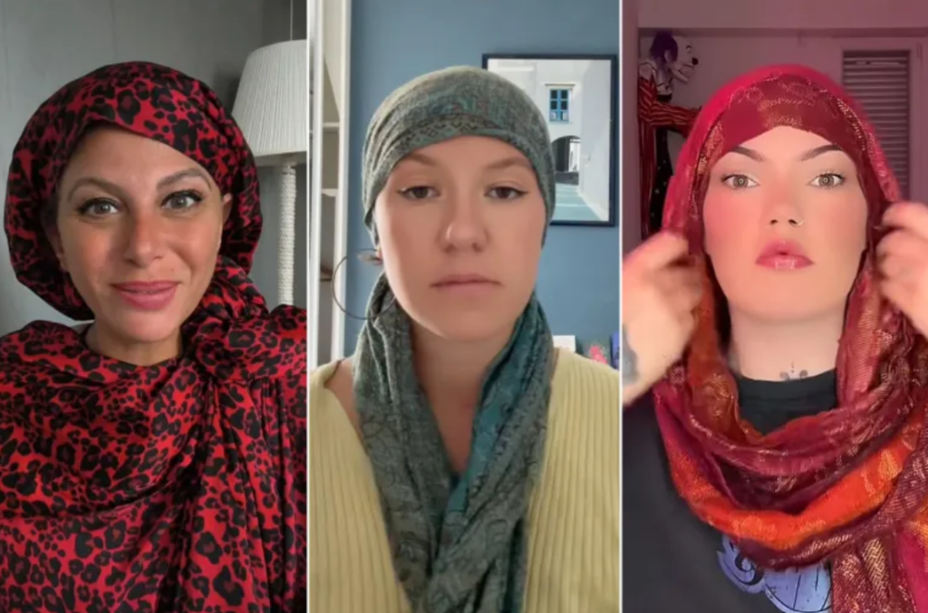 غطين رؤوسهن .. حملة رقمية بفرنسا ردا على مشروع حزب لوبان بحظر الحجاب