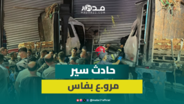 حادث سير مروع.. شاحنة تقتحم منزلاً والوقاية المدنية تنتشل جث.ة سائقها