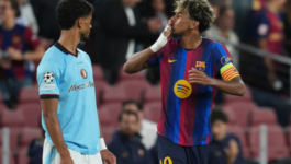 لامين جمال يدخل تاريخ برشلونة برقم قياسي جديد
