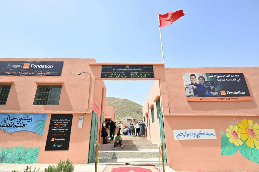 مؤسسة أورنج المغرب تفتتح مدرسة ومركزا لتكوين النساء بقرية أنامرو بالحوز