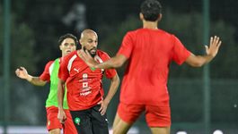 المنتخب المغربي يجري آخر حصة تدريبية