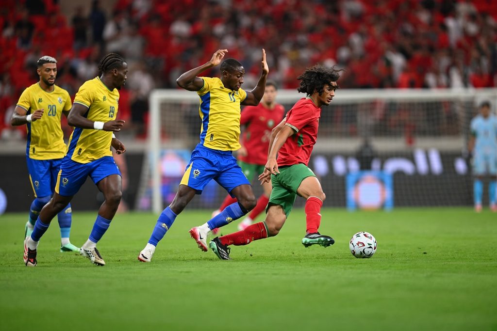 المنتخب المغربي يفتتح تصفيات “الكان” بثنائية نظيفة في شباك الغابون