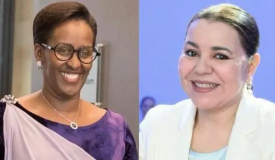 السيدة الأولى لرواندا تقيم مأدبة عشاء على شرف الأميرة للا أسماء